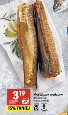 Morszczuk wędzony promocja w Delikatesy Centrum