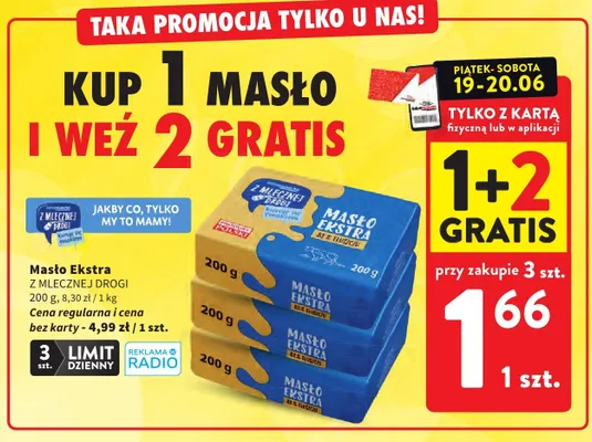 Masło Ekstra Z Mlecznej Drogi promocja w Intermarche
