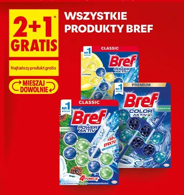 Zawieszka do WC Bref Color Aktiv Eukaliptus promocja w Biedronka