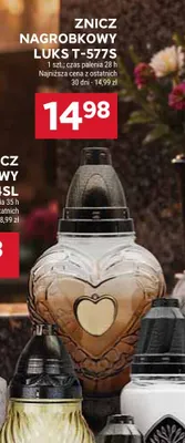 Znicz nagrobkowy Luks T-577S promocja w Stokrotka
