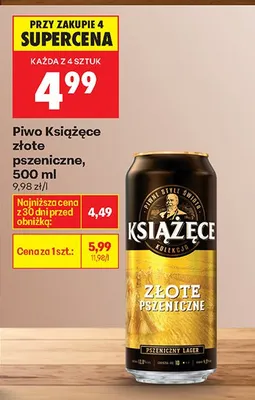 Piwo złote pszeniczne promocja w Biedronka