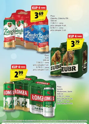 Piwo Zatecky 0.0% bezalkoholowe promocja w Prim Market