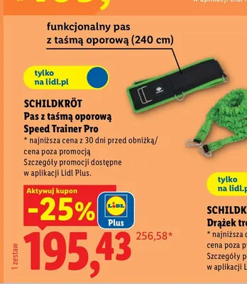 Pas z taśmą oporową Schildkröt Speed Trainer Pro promocja w Lidl