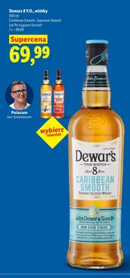 Whisky Dewars 8 Y.O. Japanese Smooth promocja w Lidl
