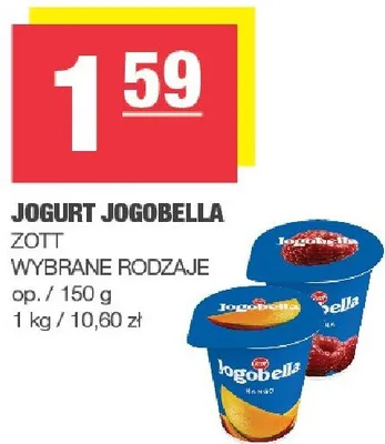 Jogurt Jogobella wybrane rodzaje promocja w SPAR