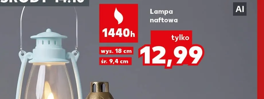 Lampa naftowa promocja w Kaufland