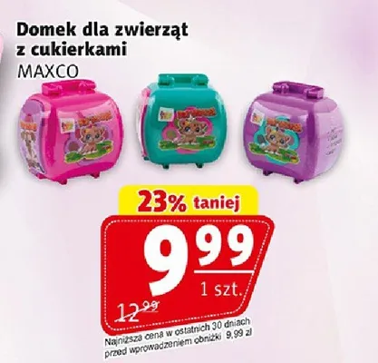 Domek dla zwierząt z cukierkami Maxco promocja w Prim Market