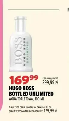 Woda toaletowa Hugo Boss Bottled Unlimited promocja w Drogerie Natura