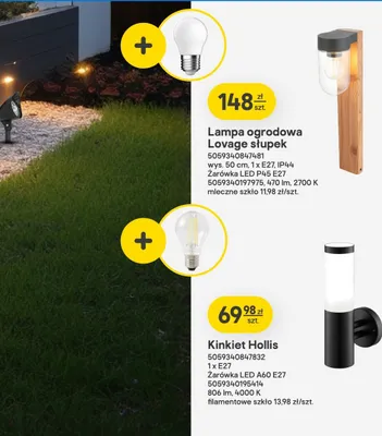 Lampa ogrodowa Lovage słupek promocja w Castorama