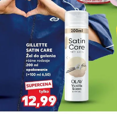 Żel do golenia Gillette Satin Care Olay Vanilla Scent promocja w Kaufland