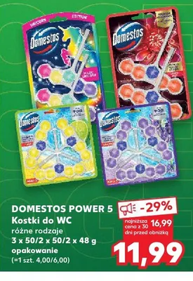 Kostki do WC Domestos Power 5 promocja w Kaufland