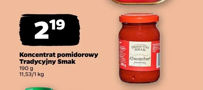 Koncentrat pomidorowy Tradycyjny Smak promocja w Netto