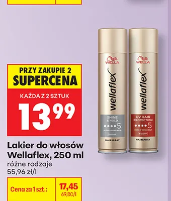 Lakier do włosów Wellaflex promocja w Biedronka