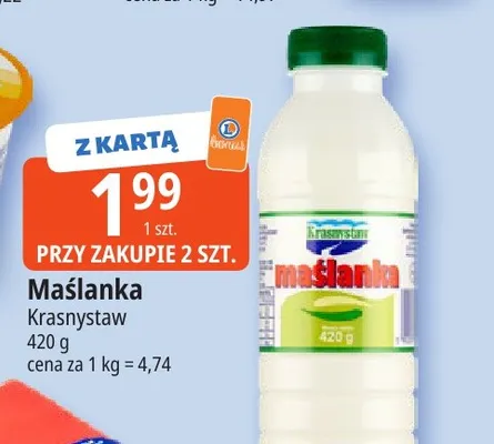 Maślanka Krasnystaw promocja w Leclerc