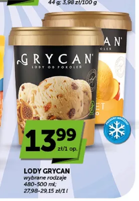 Lody Grycan promocja w Groszek