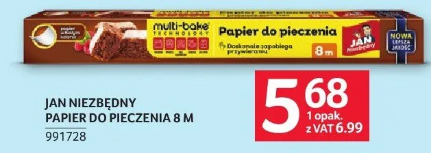 Papier do pieczenia Jan Niezbędny 8 m promocja w Selgros