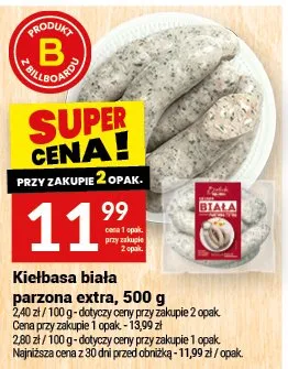 Kiełbasa biała parzona extra promocja w Twój Market