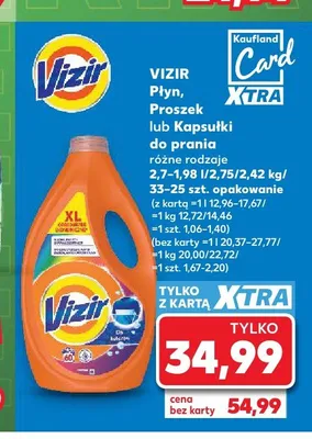 Kapsułki do prania Vizir promocja w Kaufland