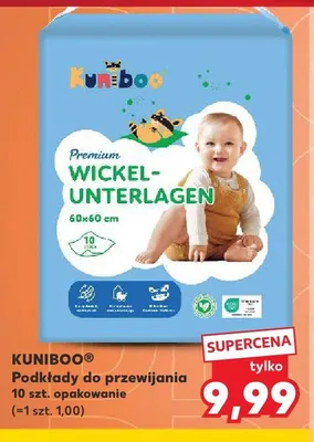 Podkłady do przewijania KUNIBOO promocja w Kaufland