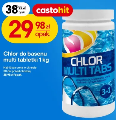 Chlor do basenu multi tabletki promocja w Castorama