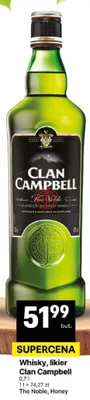 Whisky Clan Campbell The Noble promocja w Delikatesy Centrum