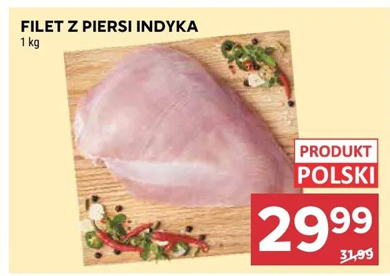 Filet z piersi indyka promocja w Stokrotka
