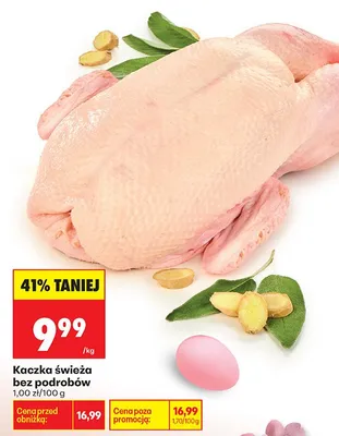 Kaczka świeża bez podrobów promocja w Biedronka