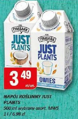 Napój roślinny Just Plants owies promocja w Chorten