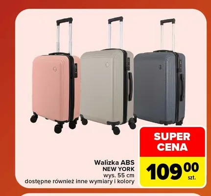 Walizka ABS New York promocja w Carrefour