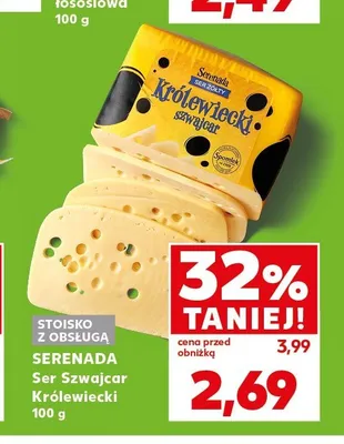 Ser Szwajcar Królewiecki Serenada promocja w Kaufland