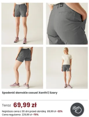 Spodenki damskie casual Xanthi Regatta Great Outdoors promocja w Regatta