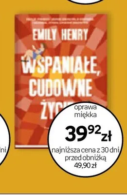 Książka Wspaniałe, cudowne życie Emily Henry promocja w Empik