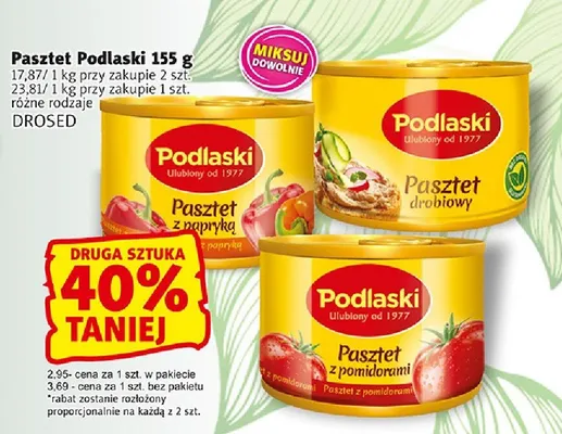 Pasztet Podlaski drobiowy Drosed promocja w Prim Market