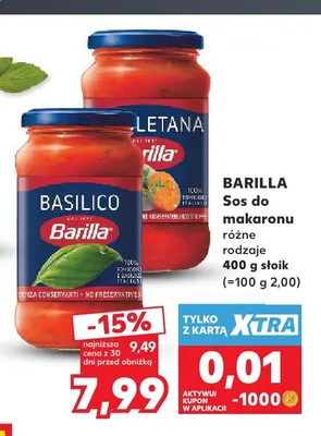 Sos do makaronu Napoletana Barilla promocja w Kaufland