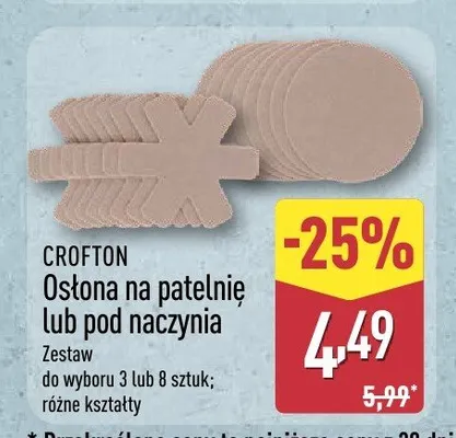 Osłona na patelnię lub pod naczynia Crofton promocja w Aldi