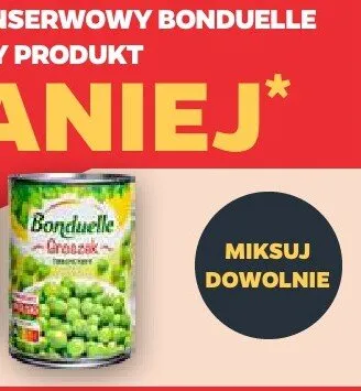Groszek konserwowy Bonduelle promocja w Netto