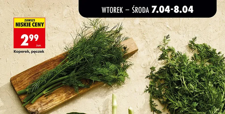 Koperek, pęczek promocja w Biedronka