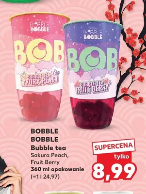 Bubble tea Bobble Bobble Sakura Peach promocja w Kaufland