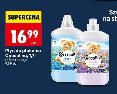Płyn do płukania Coccolino Blue Splash promocja w Biedronka