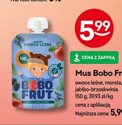 Mus Bobo Frut morela promocja w Żabka
