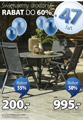 Stół ogrodowy + krzesło promocja w Jysk