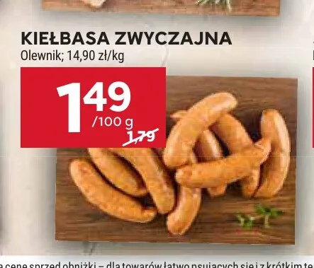 Kiełbasa zwyczajna Olewnik promocja w Stokrotka