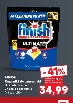 Kapsułki do zmywarki Ultimate Lemon Finish promocja w Kaufland