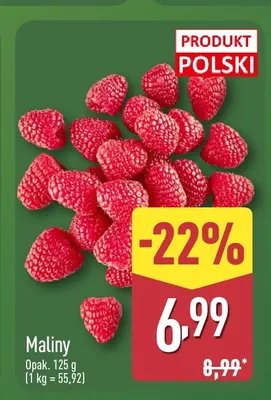 Maliny promocja w Aldi
