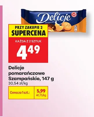 Delicje pomarańczowe Szampańskie promocja w Biedronka
