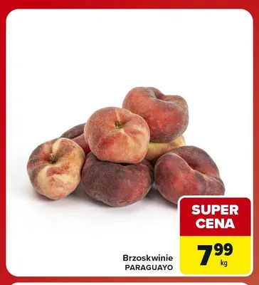 Brzoskwinie paraguayo promocja w Carrefour Market
