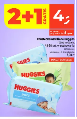 Chusteczki nawilżane Huggies Pure promocja w Dealz