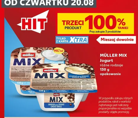 Jogurt Müller Mix promocja w Kaufland