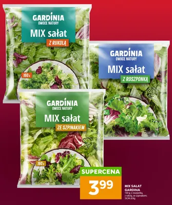 Mix sałat Gardina z rukolą promocja w Stokrotka