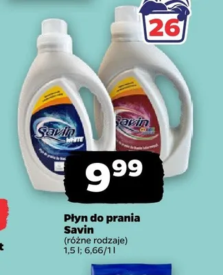 Płyn do prania Savin promocja w Netto